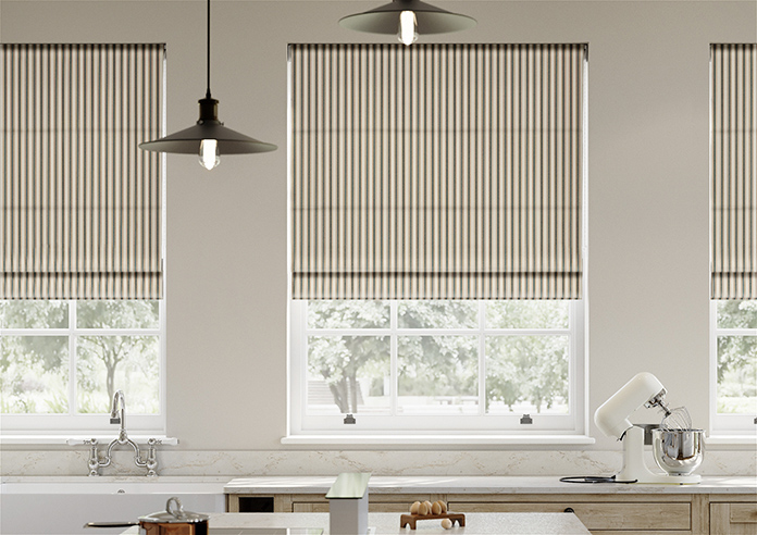 The British Stripe Co. Mary, Teignbridge No.1 - Twist&Fit Roman Blind - Image 3